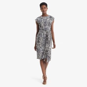 MM Lafleur Nanette Galaxy Blue Baroque Print Sleeveless Knee Length Dress Sz M